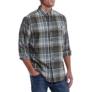Weatherproof Men’s Plaid Button Down Shirt Lightweight Flannel NWT